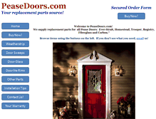 Tablet Screenshot of peasedoors.com